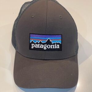 Patagonia Charcoal Cap with Vibrant Logo